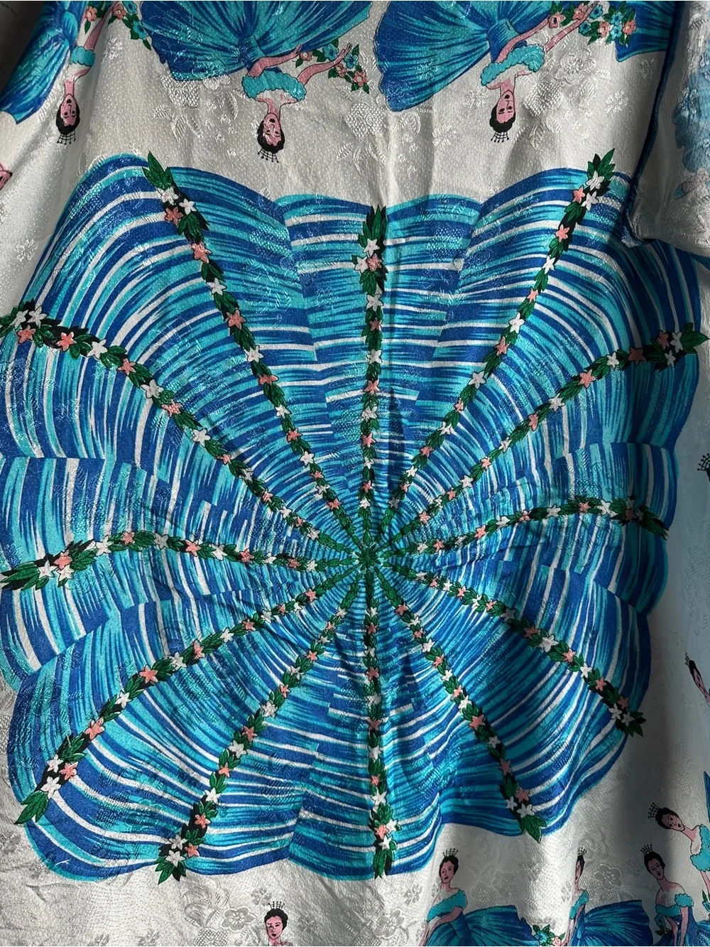 Vintage Blue Ballerina‎ Ballet Scarf Balletcore Coquette Cottagecore Whimsical